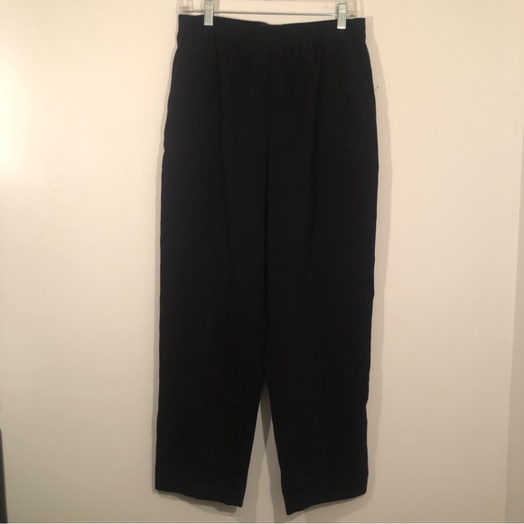 Jeno Newman Black Velvet Pull-On Pants      Womens 12 with Pockets - Picture 1 of 6